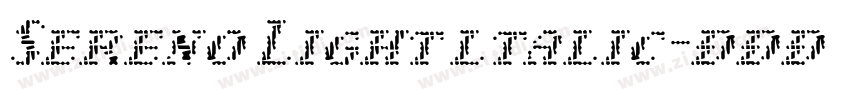 Sereno Light ltalic字体转换 Sereno Light ltalic字体转换